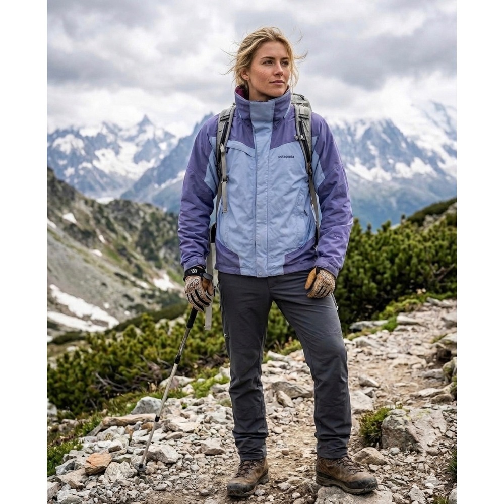 Patagonia Primo Jacket Vista Blue Gore-Tex Women's Size Small